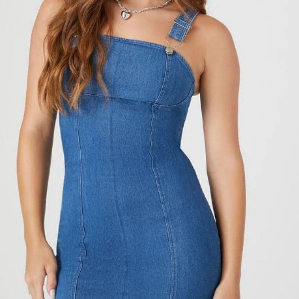NWT stretch denim dress in size small